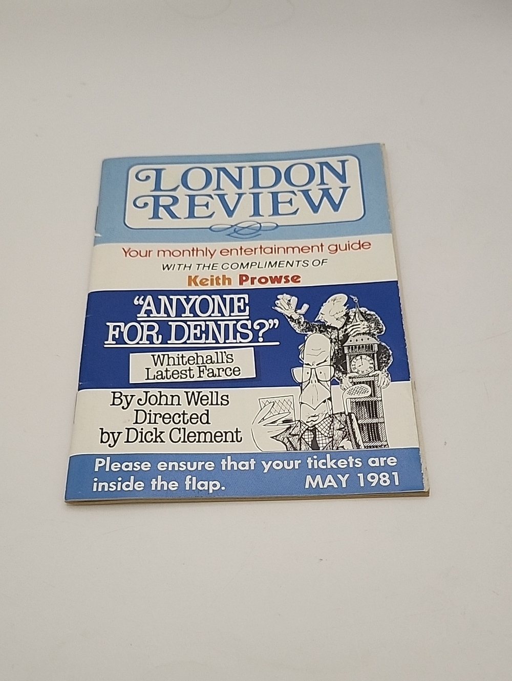 1981 London Review Play Bill